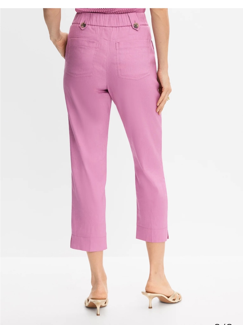 Melanie lyne Cropped linen blend Ankle suit - Picture 4 of 12